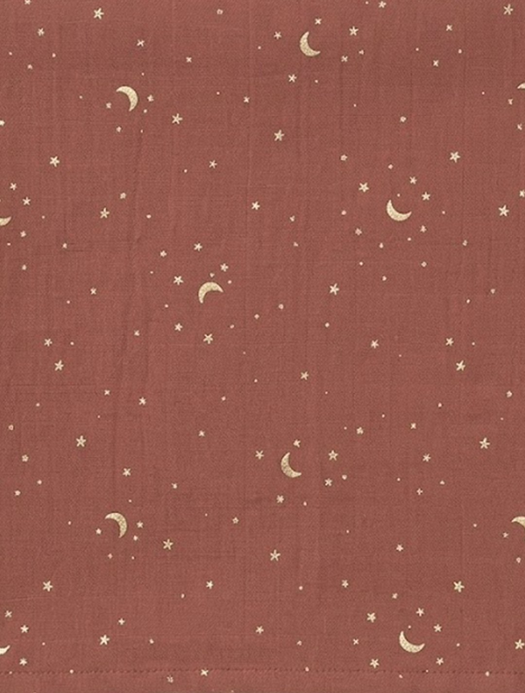 Brown organic muslin swaddle