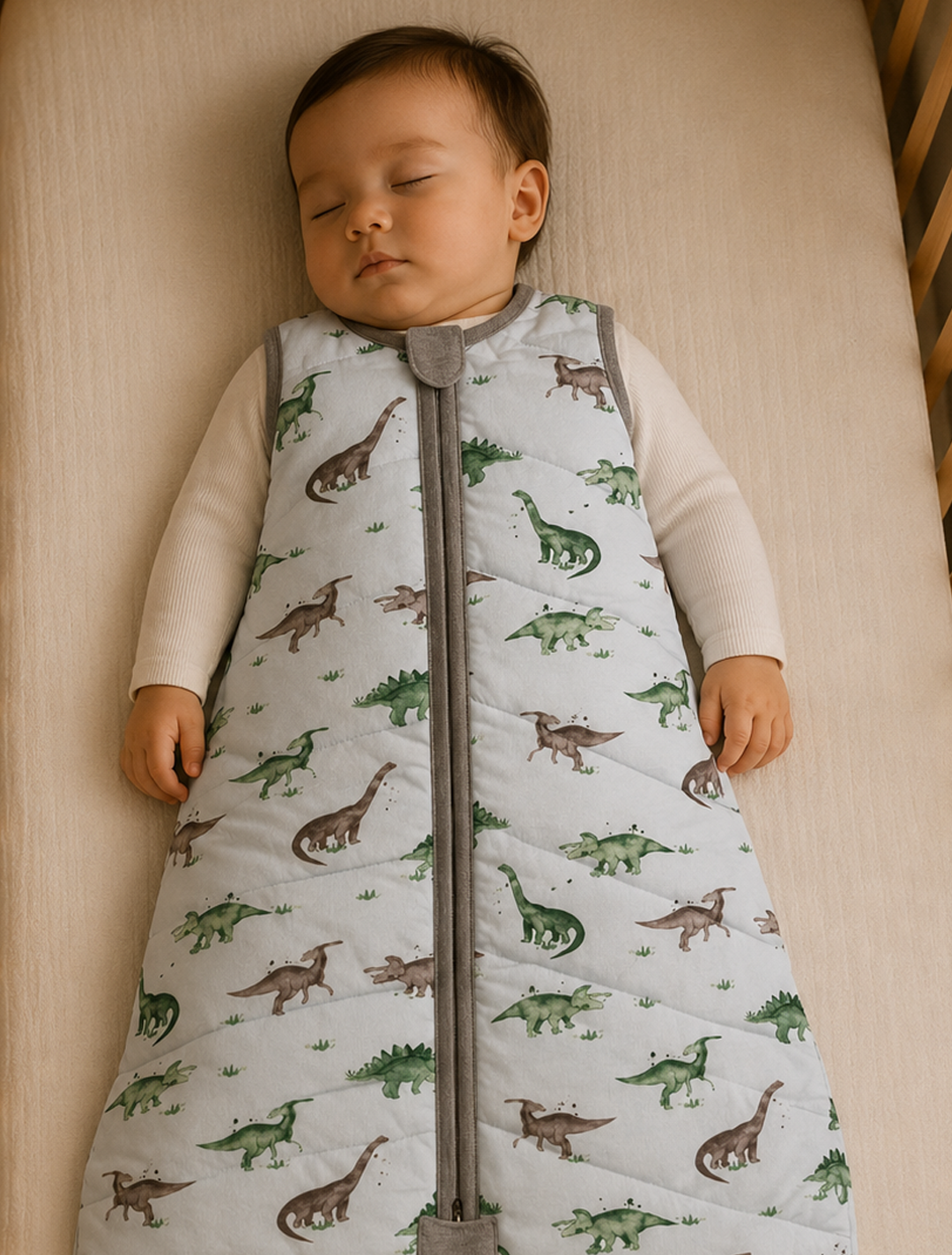 Baby Sleep Bag – Watercolour Dinosaurs