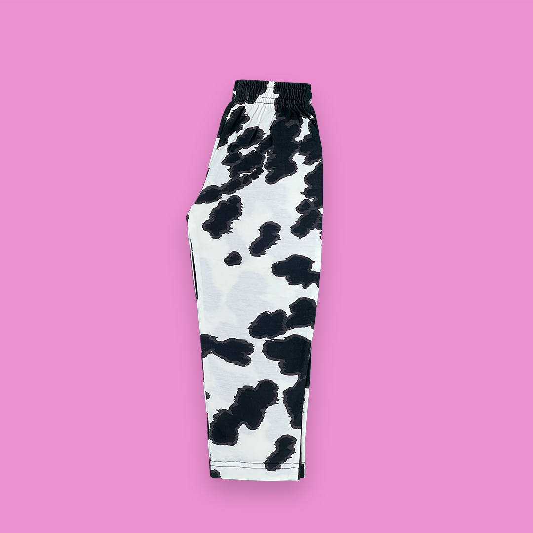 Pink Stork Printed Aqua Marine Color Two Piece for Girls