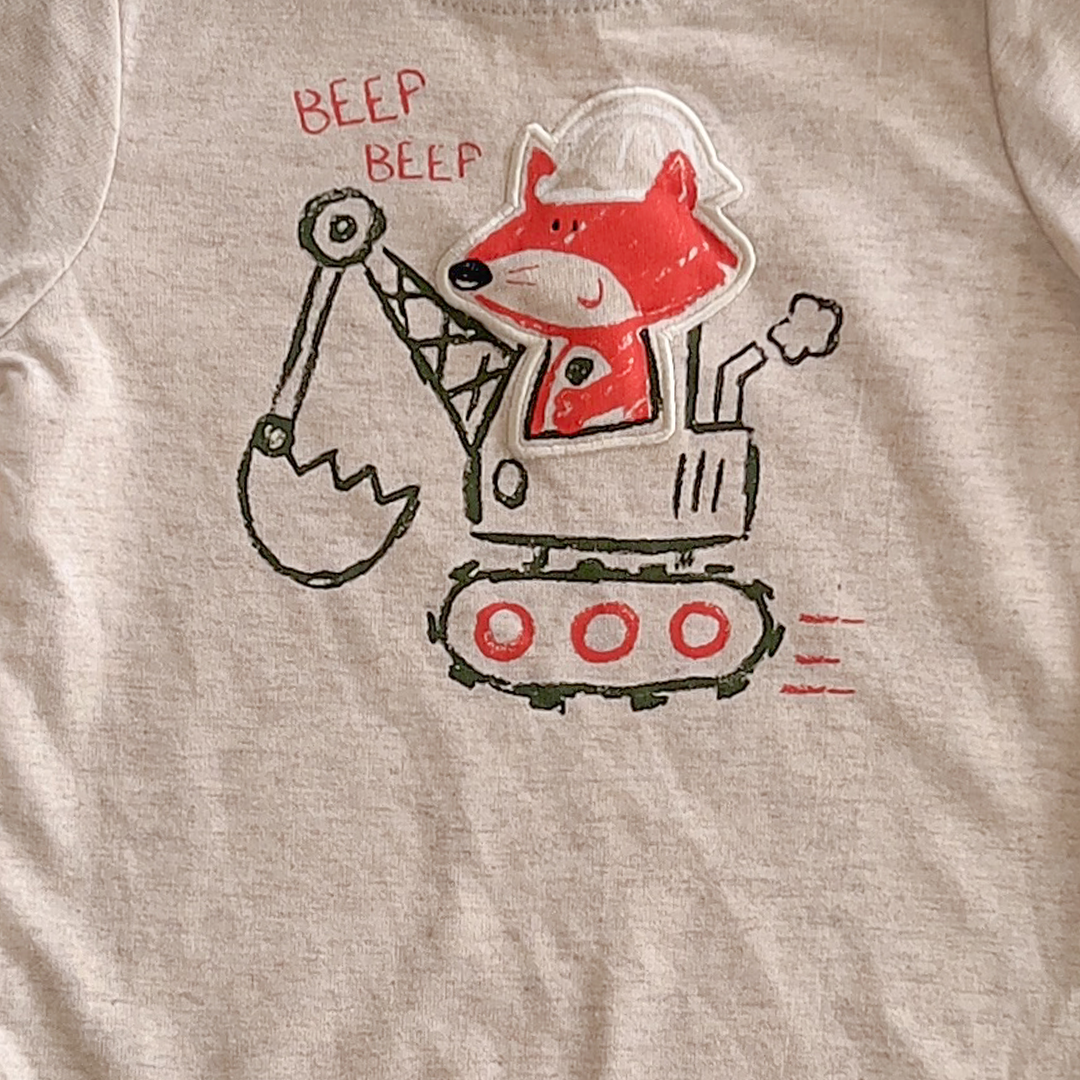 GARANIMALS FOX PRINTED FULLSLEEVE ONESIE