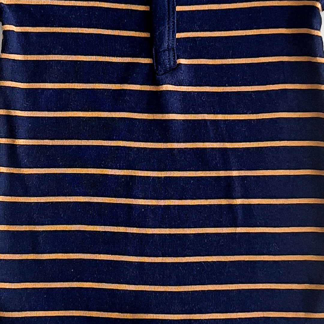 NAVY BLUE STRIPED ROMPER