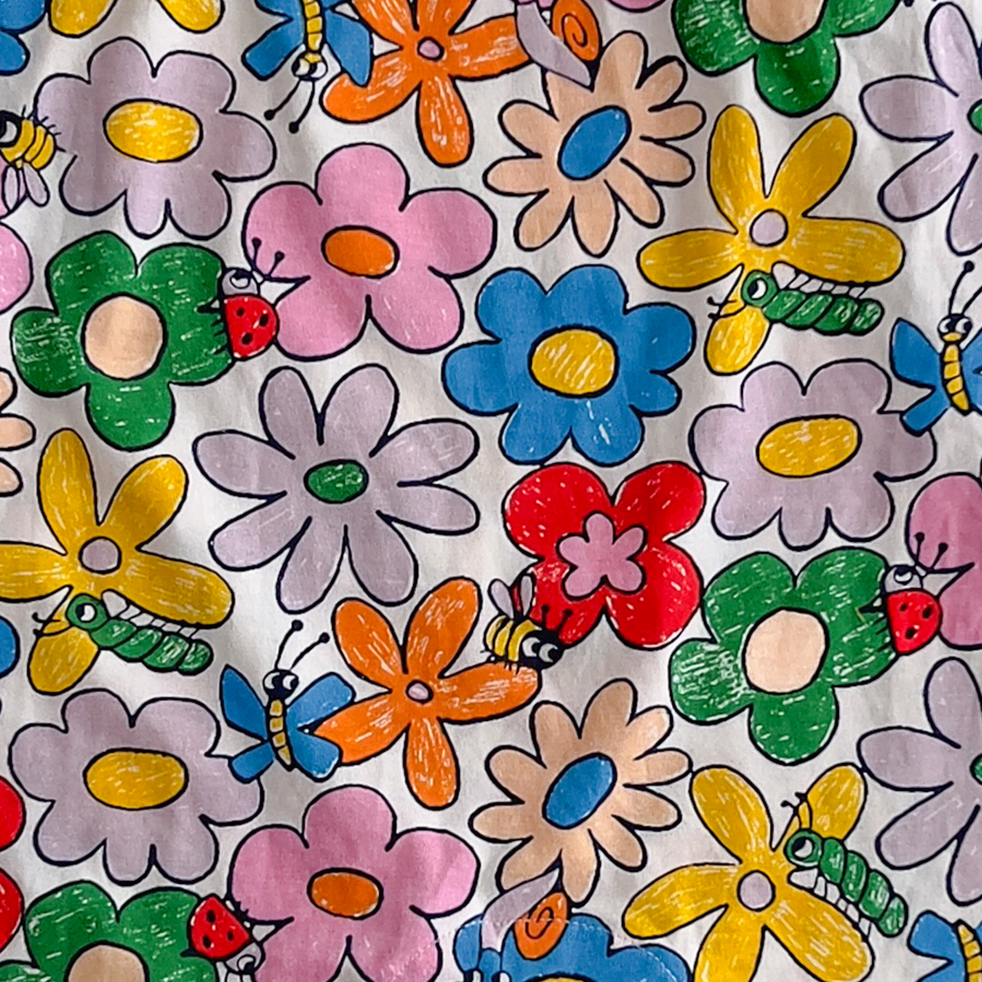 Multicolored floral romper