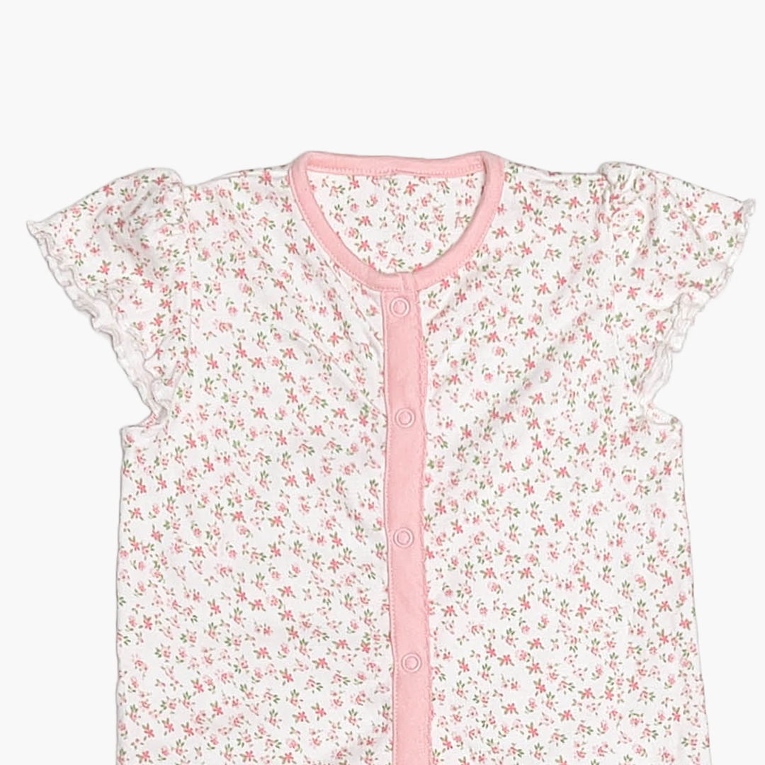 PINK FLORAL PATTERNED JUMPSUIT