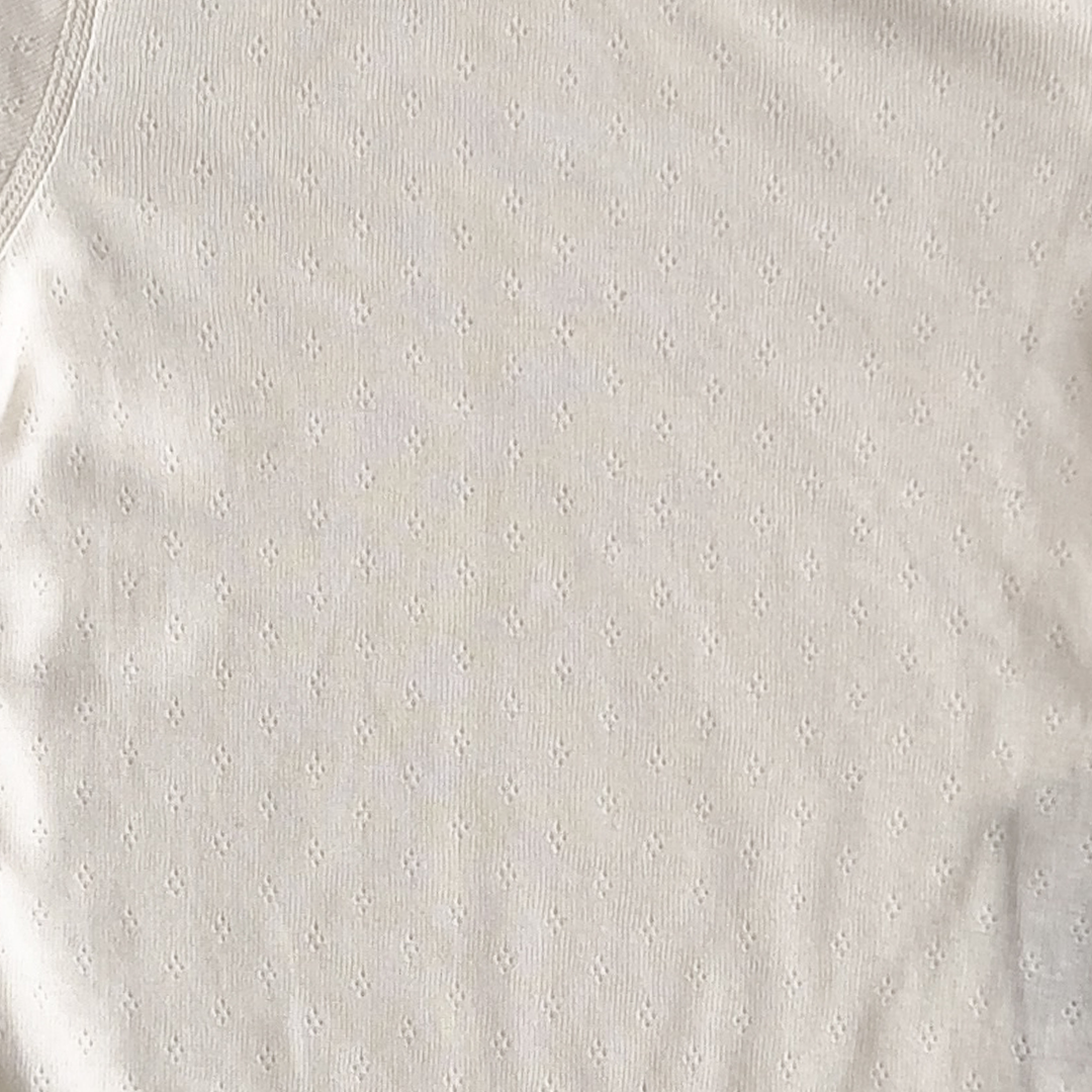 OFF WHITE BLUE BORDERD ONESIE