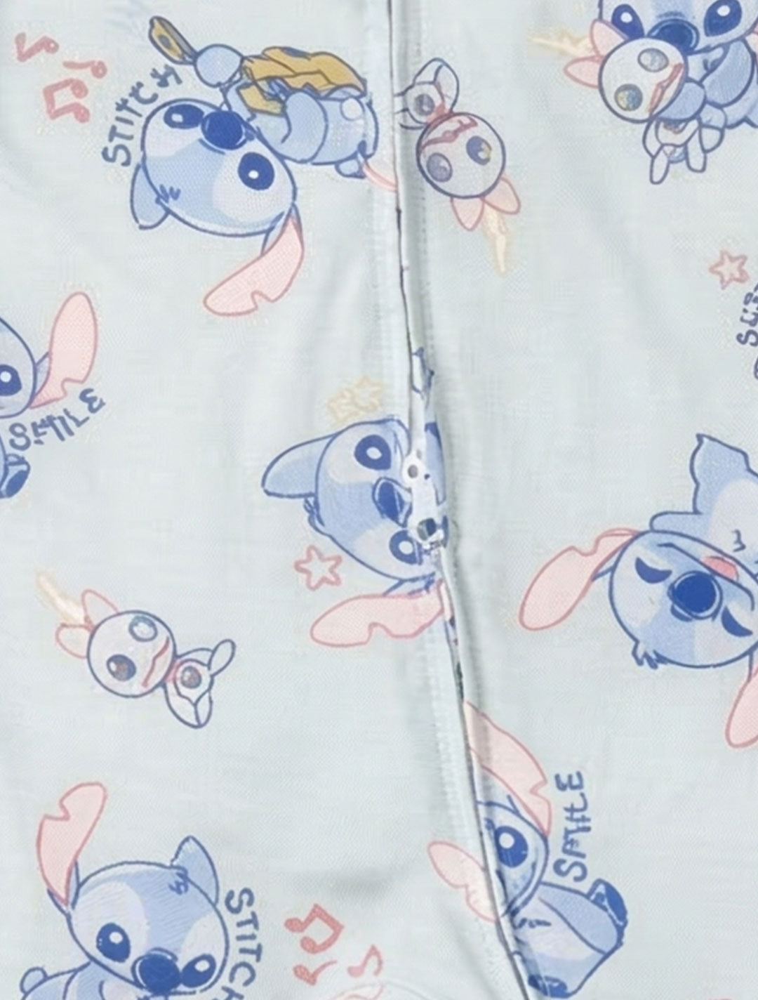 BLUE STITCH TWO WAY ZIPPER SLEEPSUIT