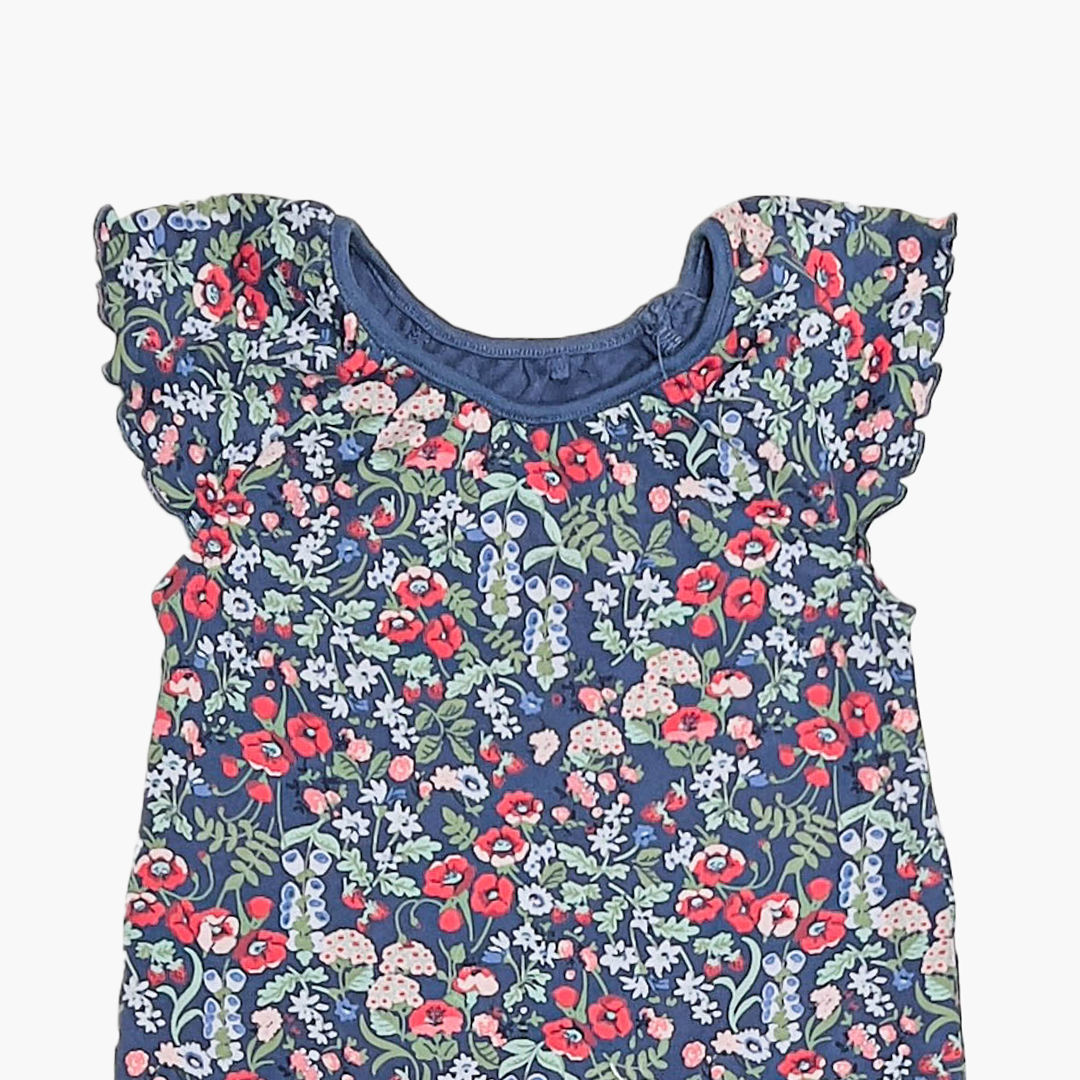 NAVY BLUE FLORAL PRINTED JUMPSUIT