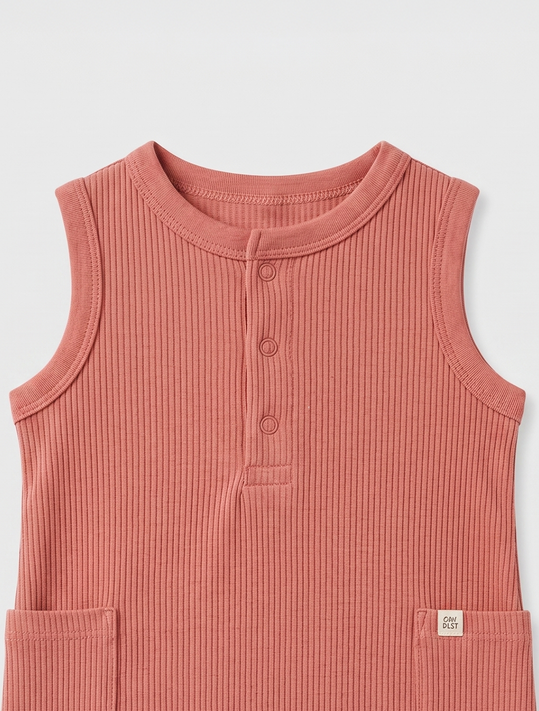 Peach knitted jumpsuit