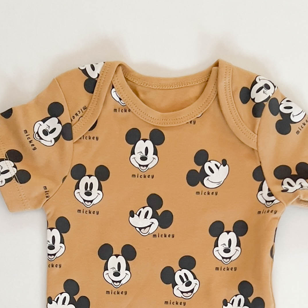 MICKEY PATTERNED ONESIE