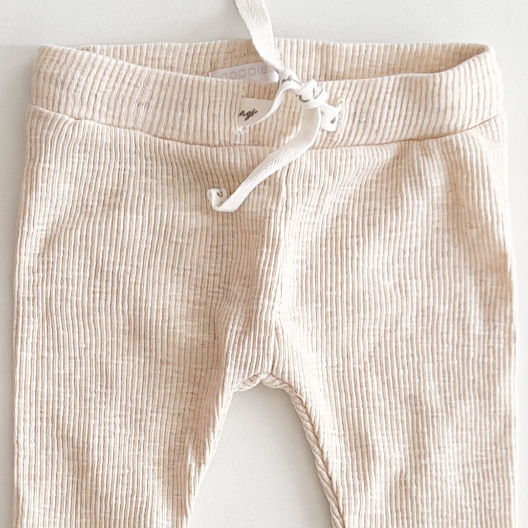 OFF WHITE RIBBED PANTS