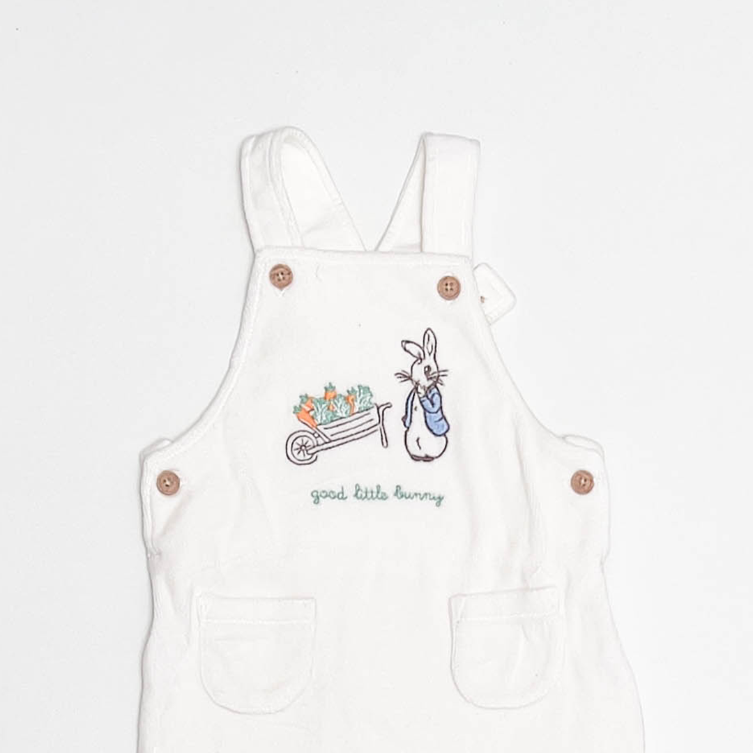 WHITE PRINTED DUNGAREE