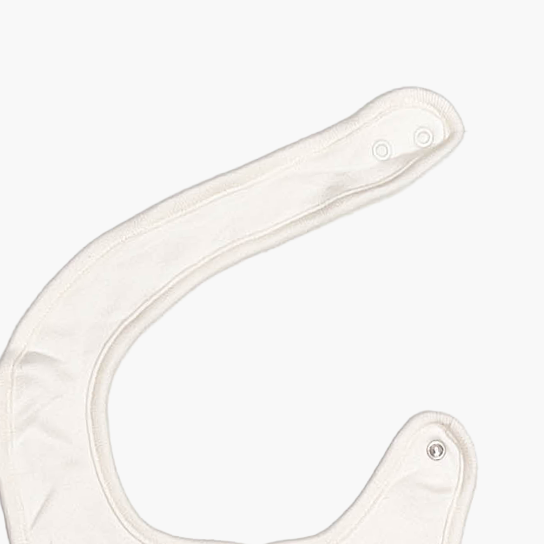 OFF WHITE BUNNY ROUND BIB