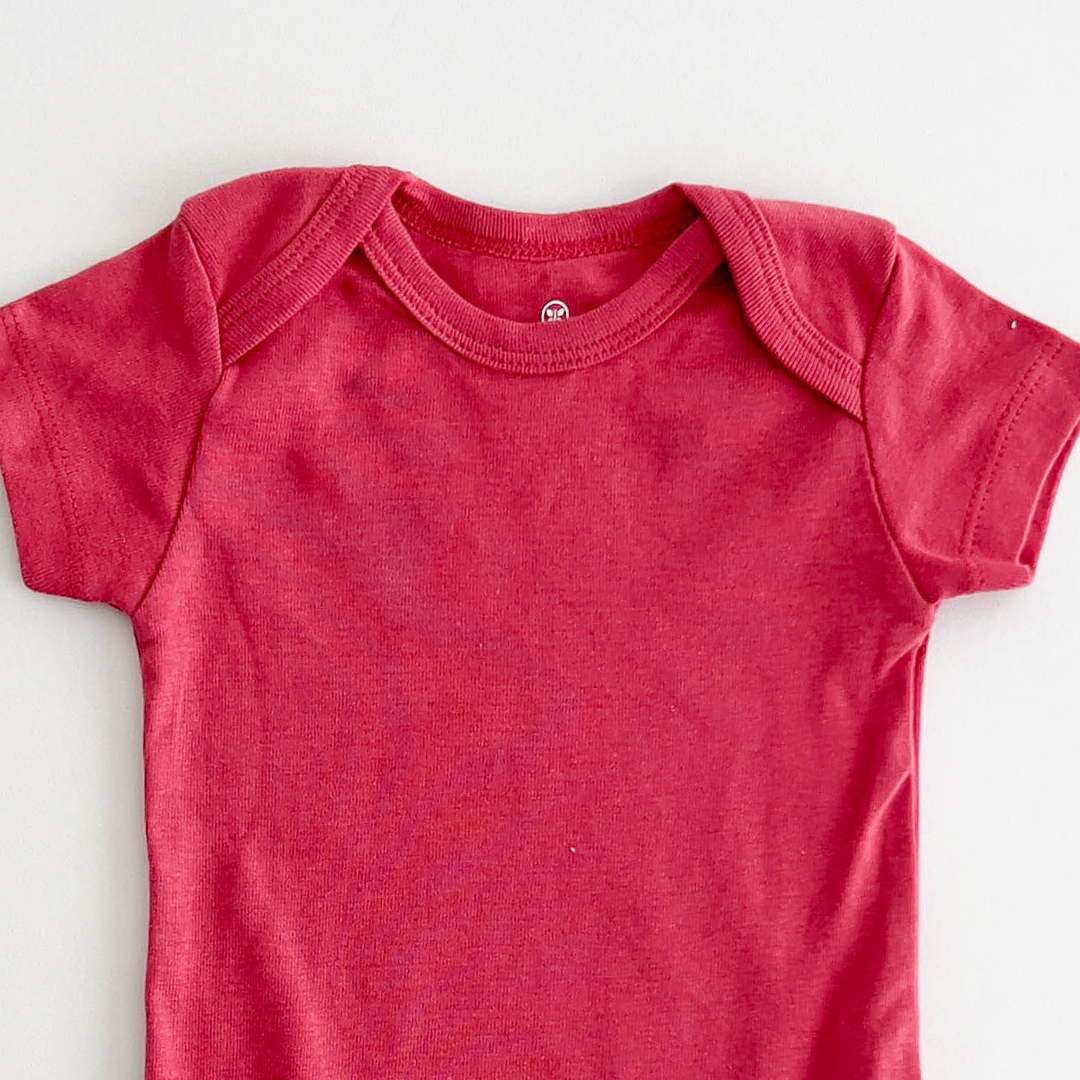 CORAL PINK PLAIN ONESIE