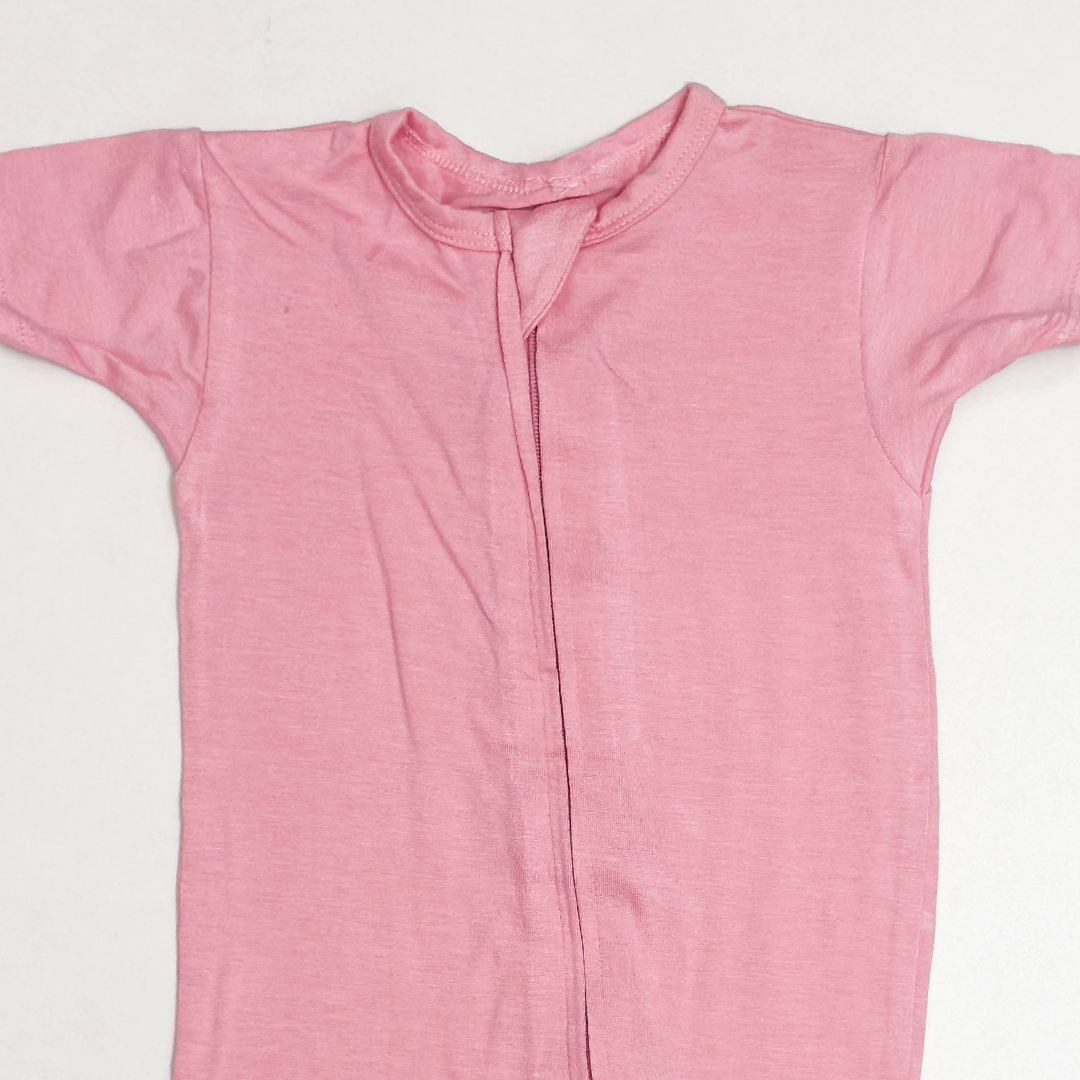 LBABY PINK VISCOUS ZIPPER JUMPSUIT