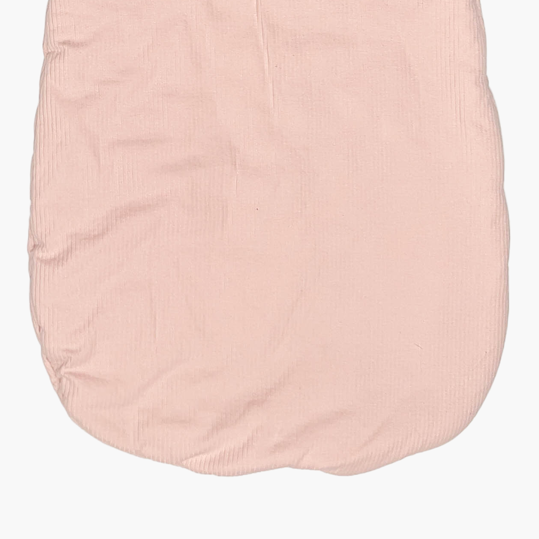 PEACH RIBBED CAT FACE SLEEPING BAG