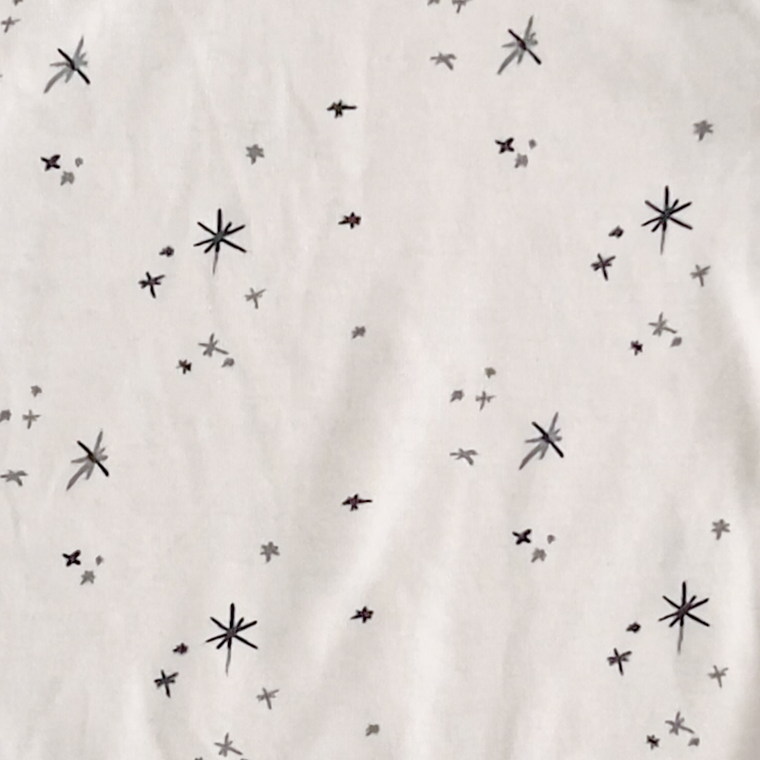 NAVY BLUE STAR PRINT ONESIE