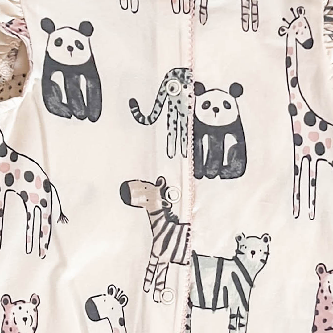 OFF WHITE ANIMAL PRINTED JUMPSUIT