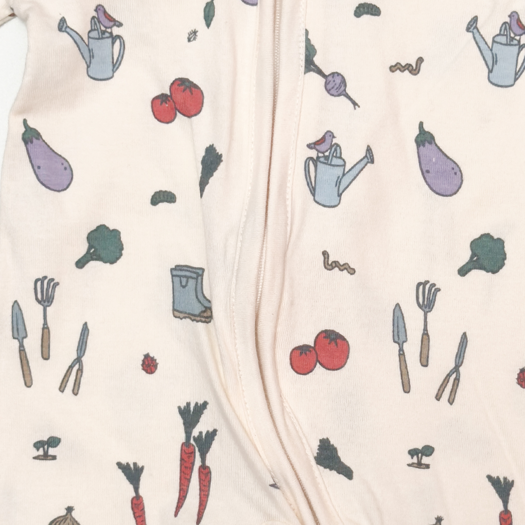 ZIPPER PRINTED ZIPPER SLEEPSUIT