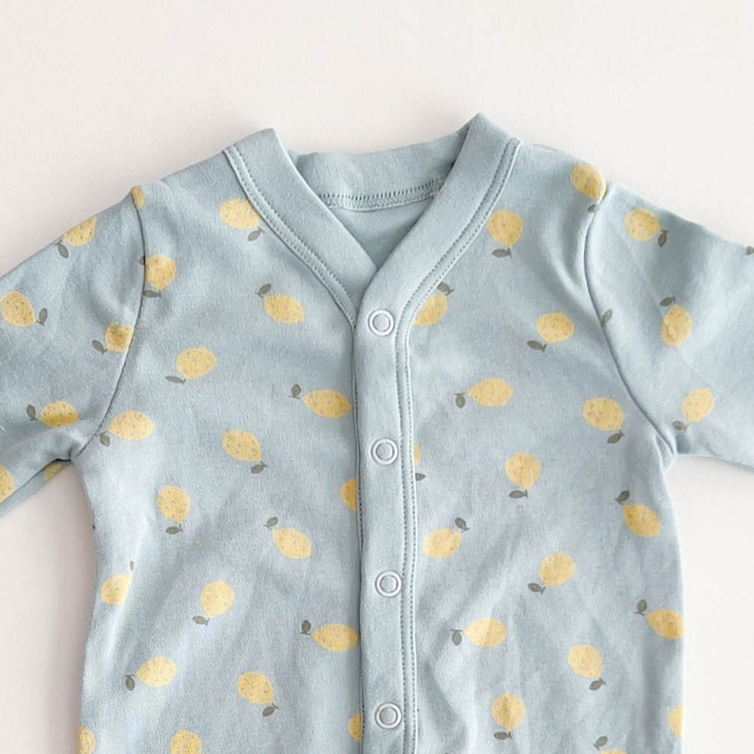 PISTACHIO LEMONE PRINTED ROMPER