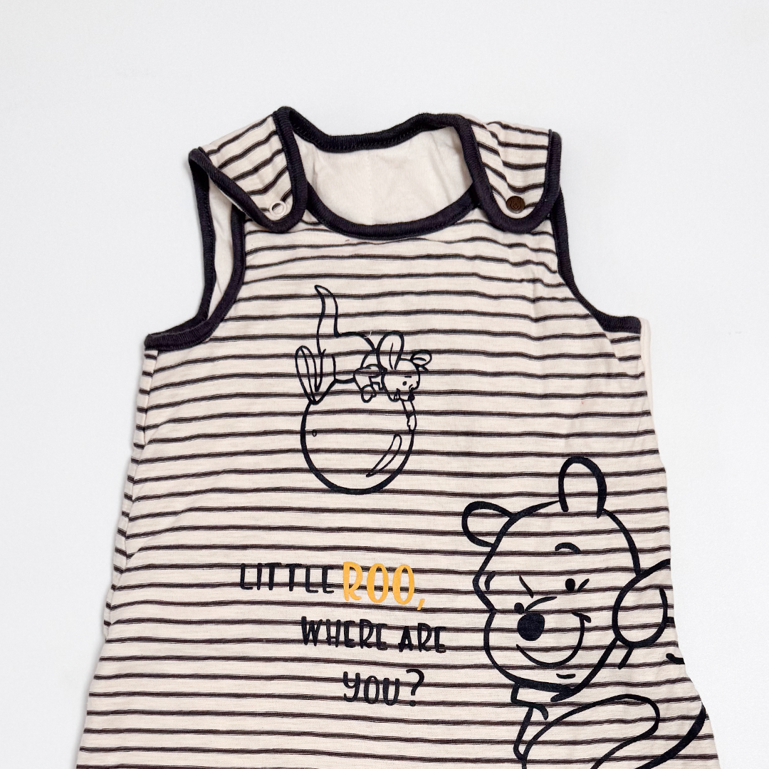BEIGE STRIPED SLEEPING BAG