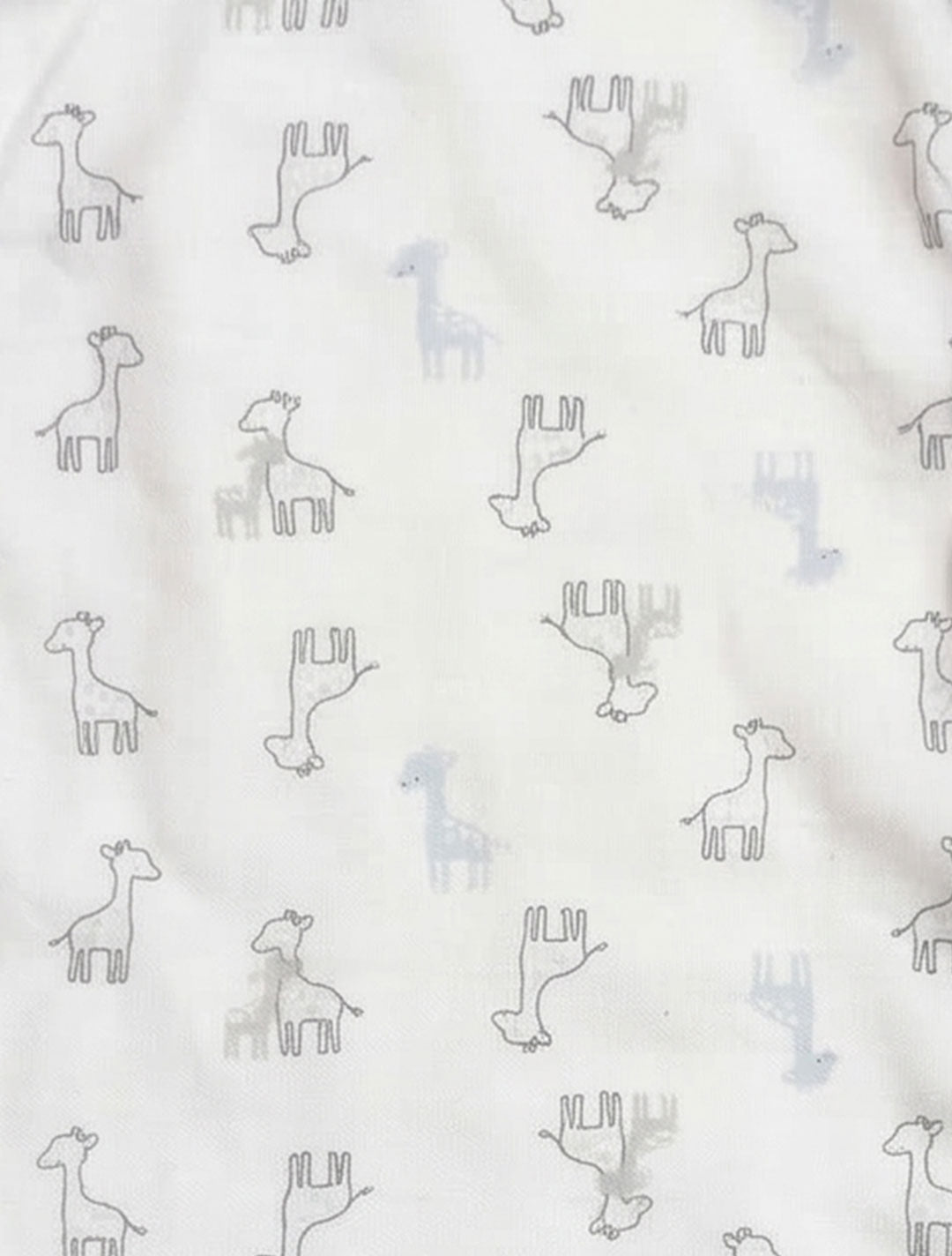 WHITE PRINTED BURP CLOTH