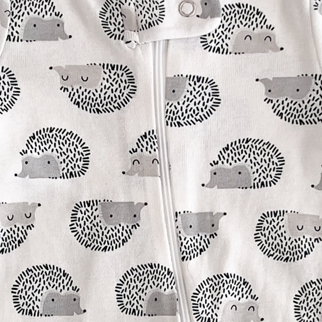 Hedgehog print sleepsuit