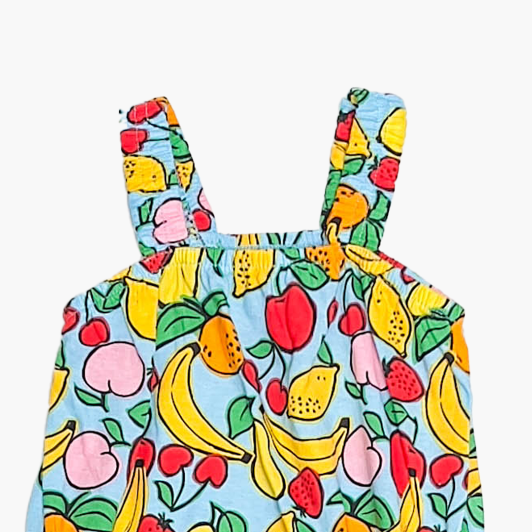 MULTICOLOUR FRUITS PRINTED ONESIE