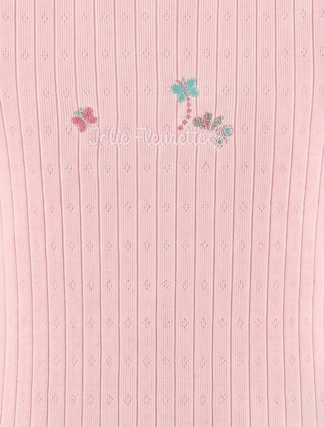 POWDER PINK POINTELLE ONESIE
