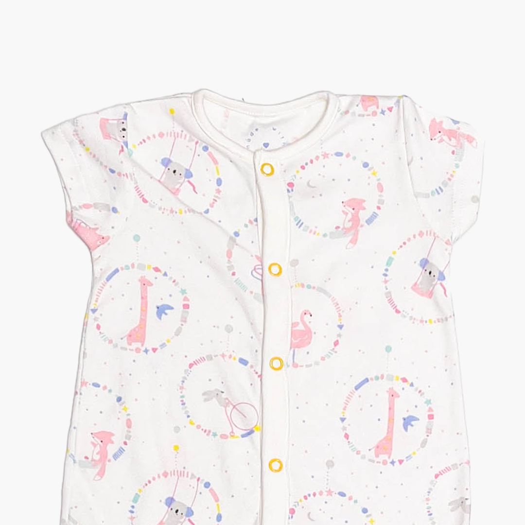 WHITE PRINTED JUMPSUIT