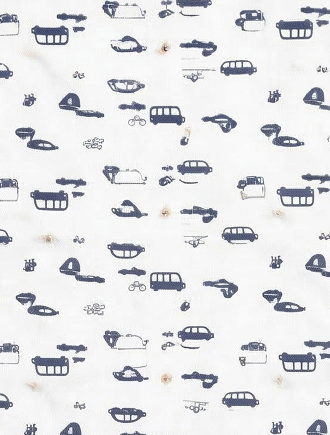 NAVY BLUE CAR PRINTED BURP CLOTH