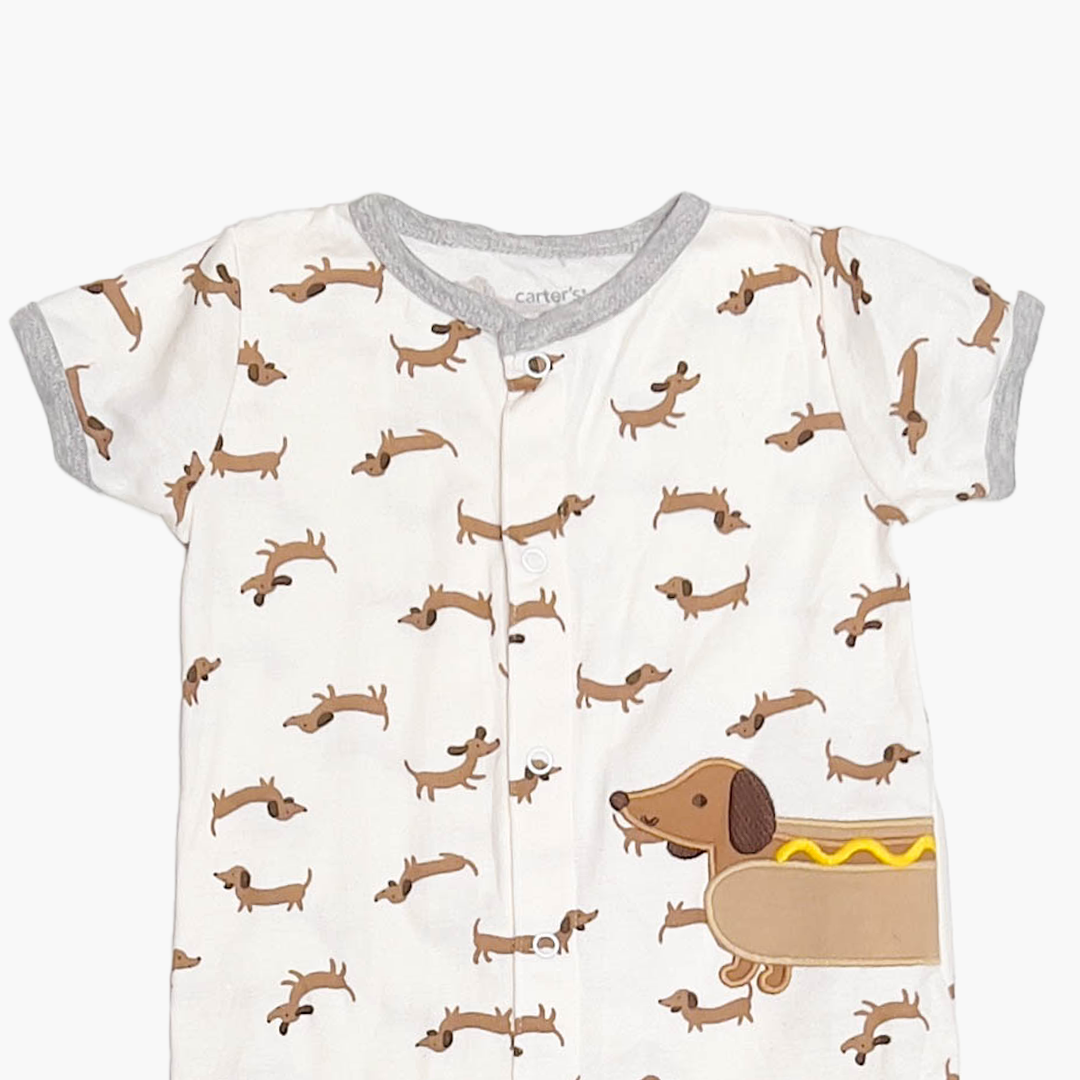DOG PATTERNED JUMPSUIT