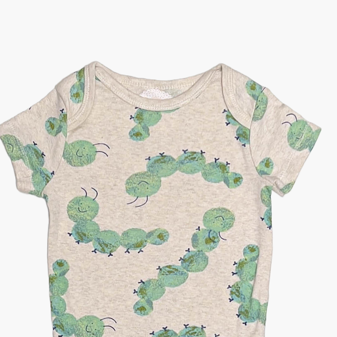 BEIGE CATERPILLER ONESIE