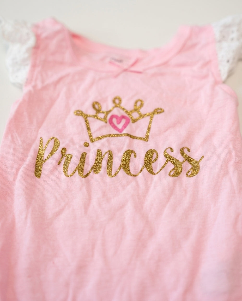 Pink princess onesie