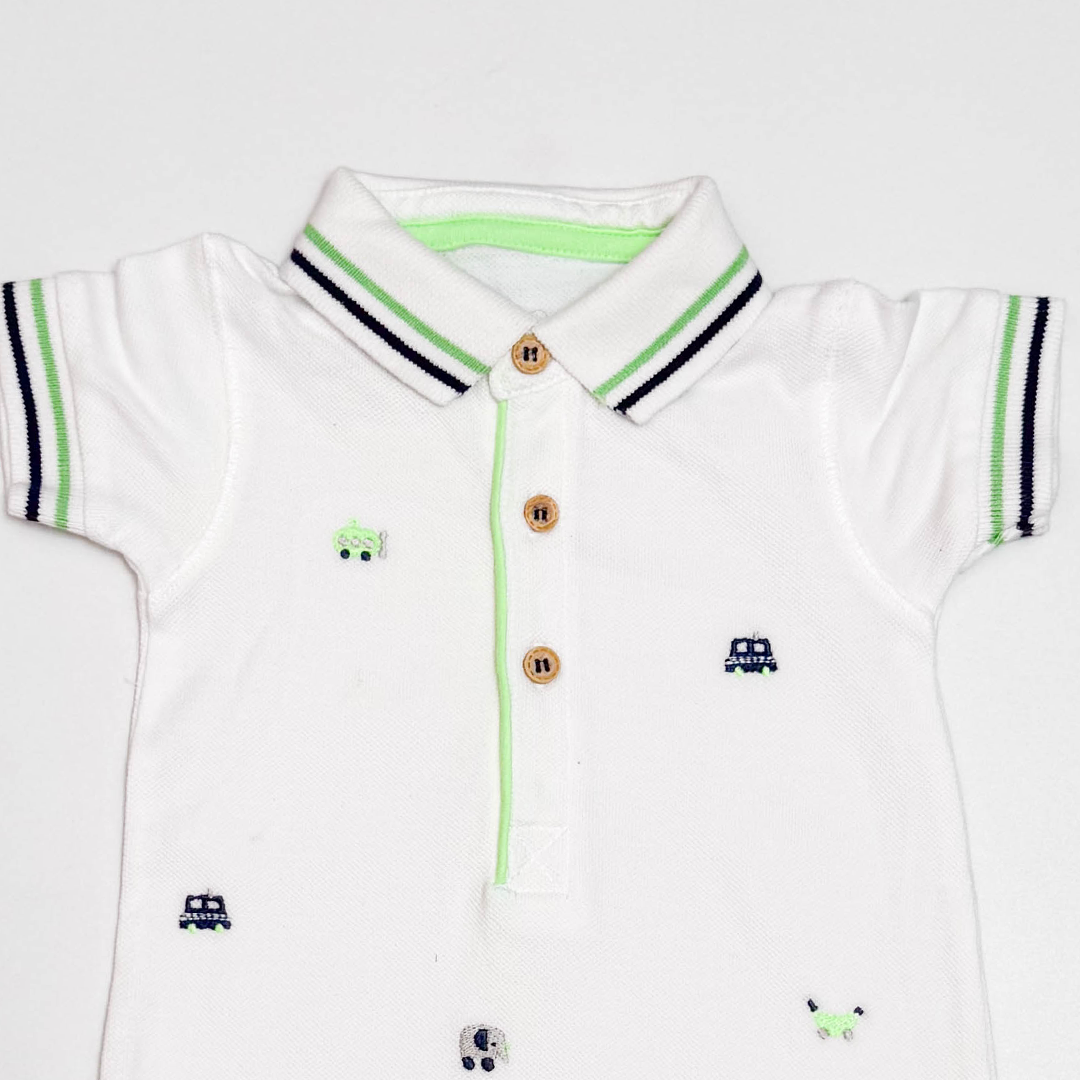 WHITE PRINTED JUMPSUIT