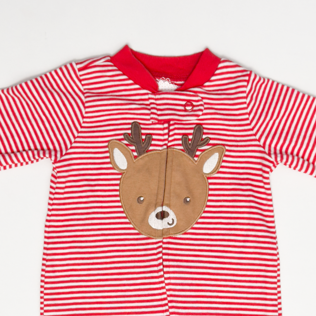 PREMIUM RED STRIPPED BEER SLEEPSUIT