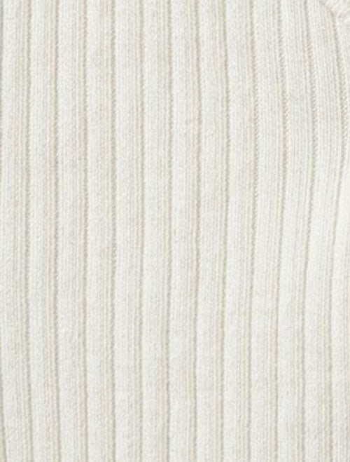 White ribbed button sleepsuit