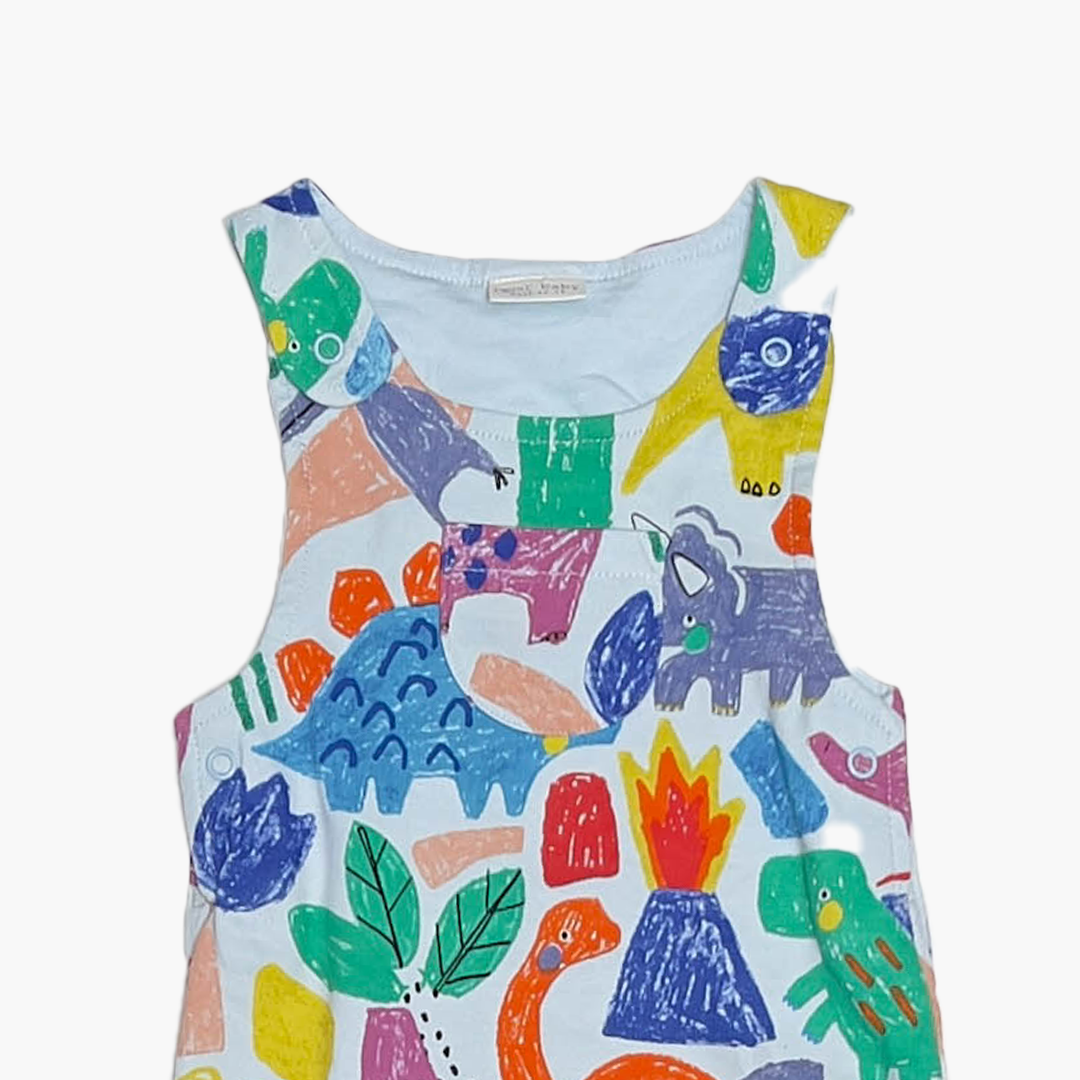 MULTICOLOUR ANIMAL PRINTED ROMPER