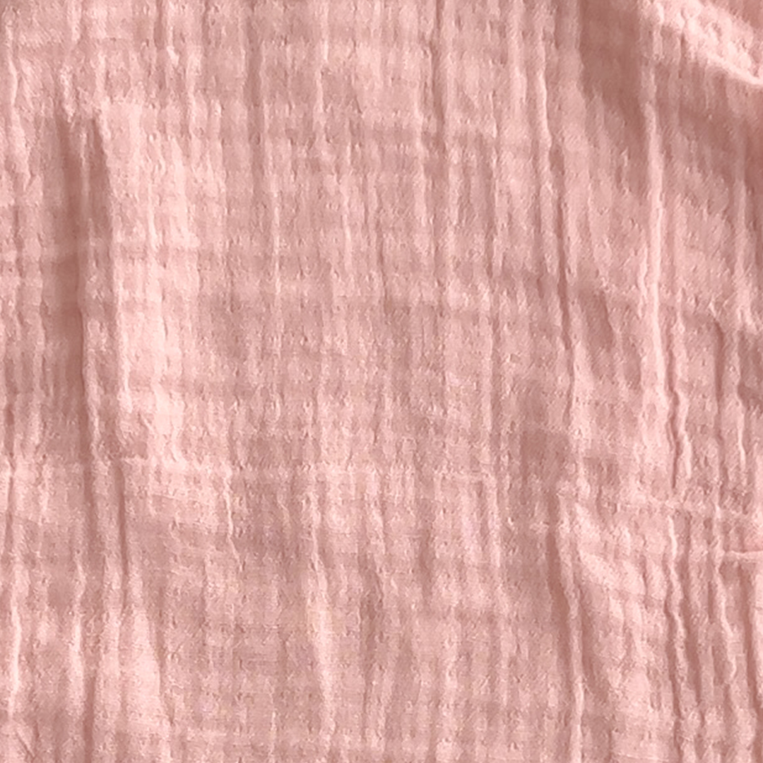 MUSLIN PEACH PLAIN BURP CLOTH