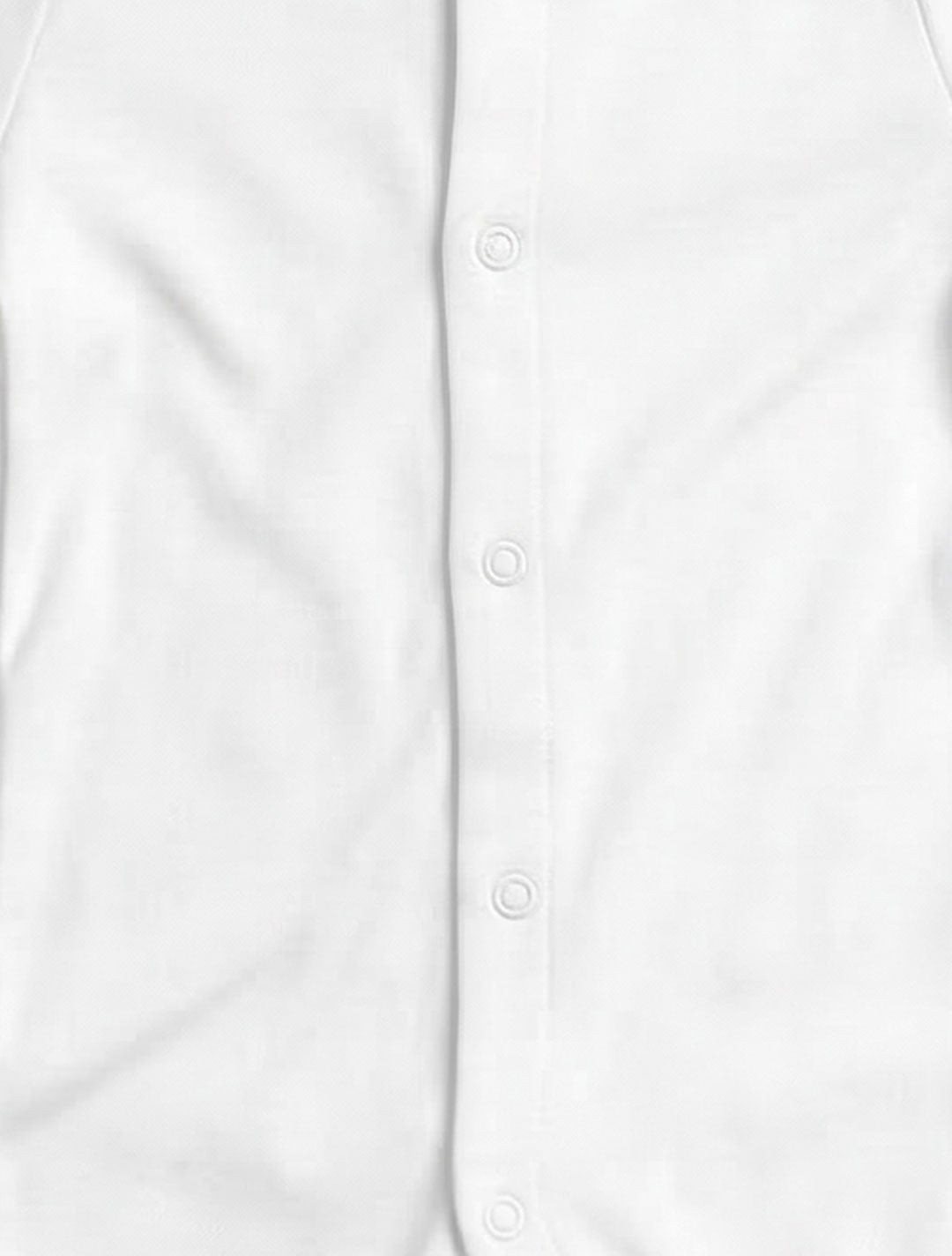 WHITE BUTTON TYPE SLEEPSUIT