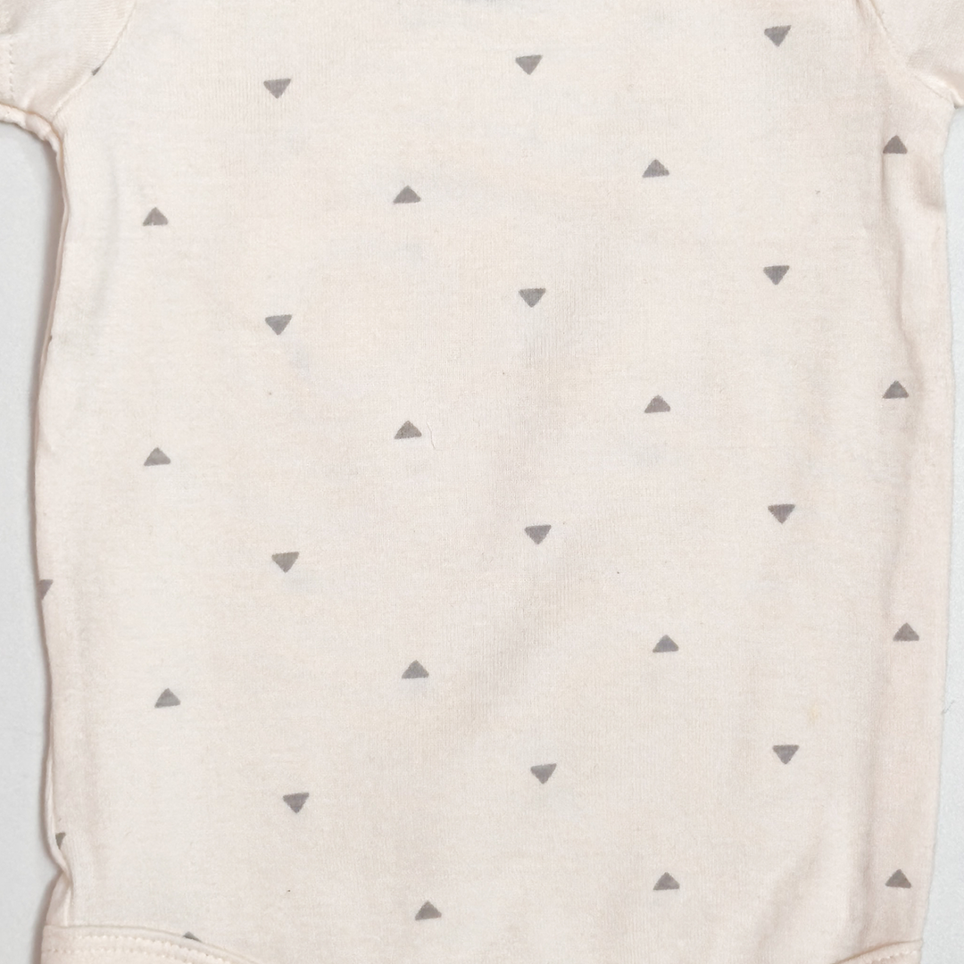 OFF WHITE PATTERNED ONESIE