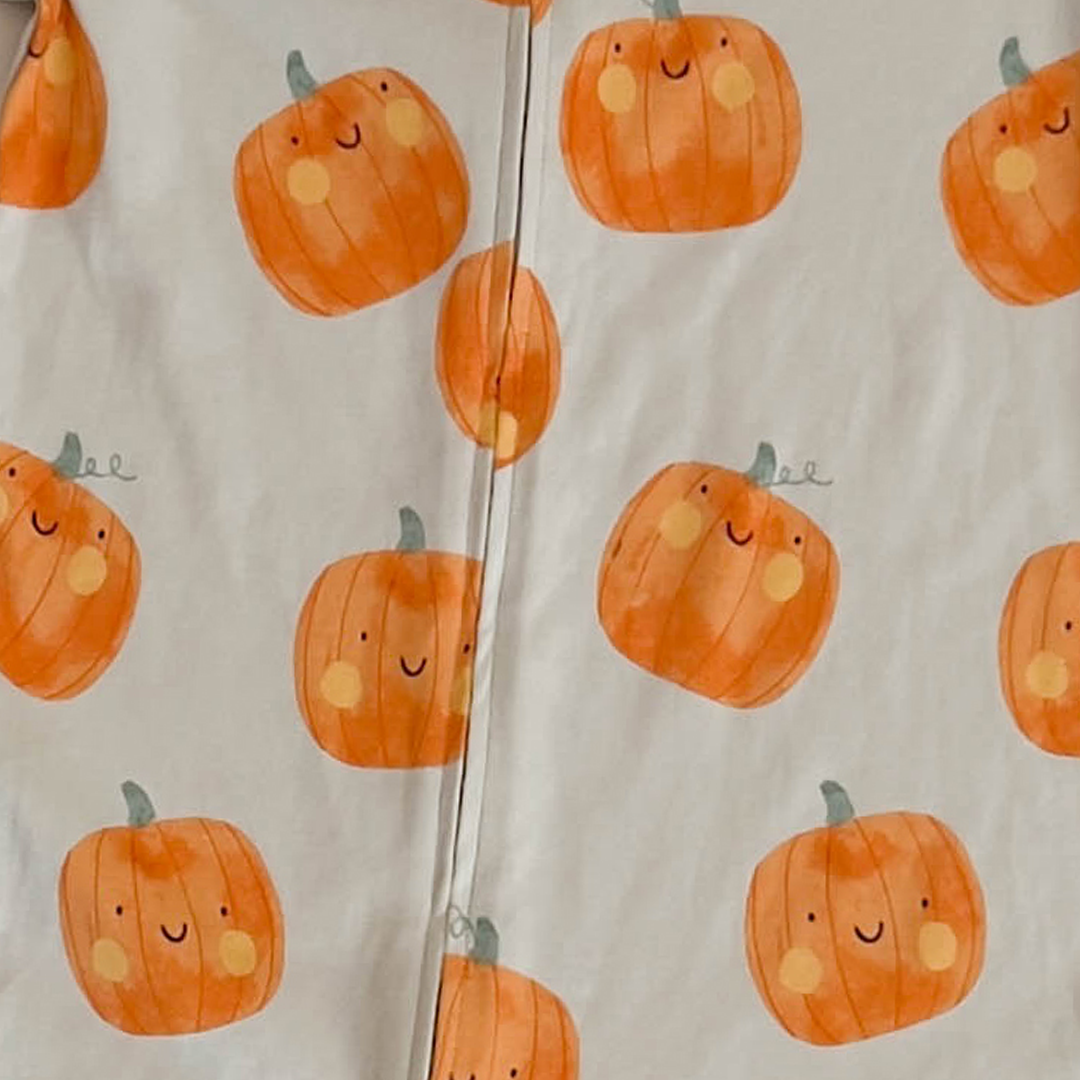 PUMKIN PRINTED ZIPPER ROMPER