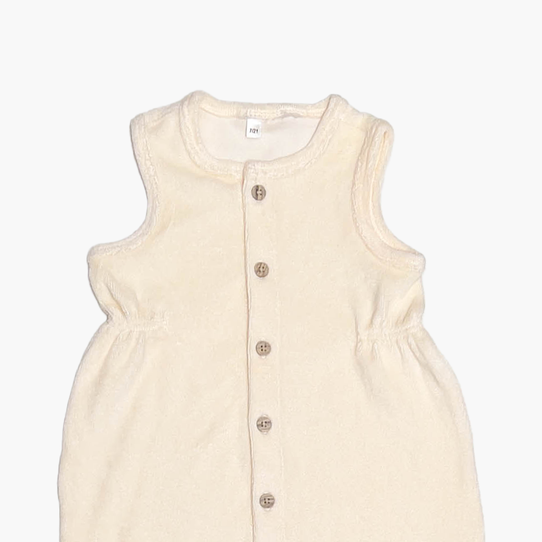 OFF WHITE VELVET JUMPSUIT