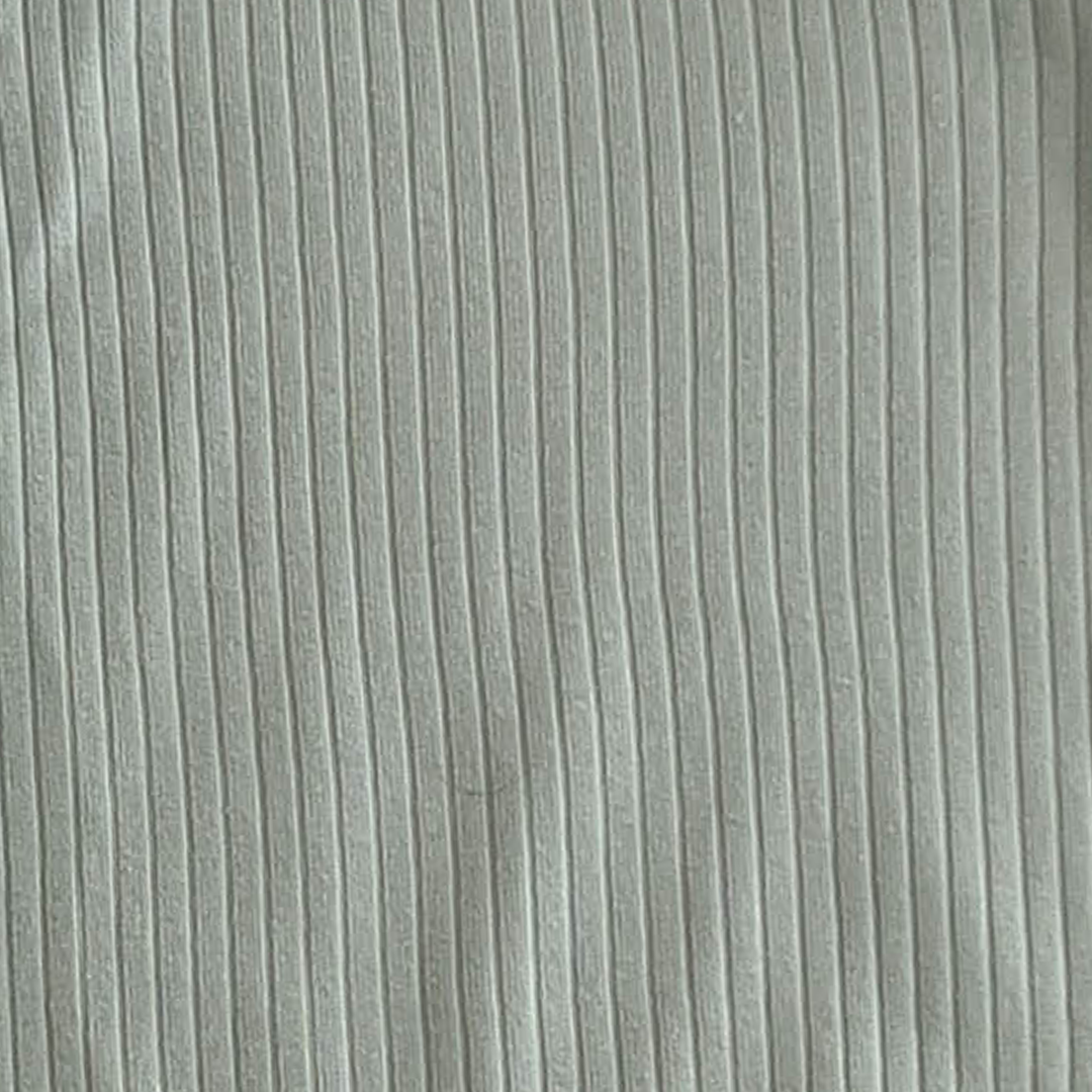 SAGE GREEN RIBBED SOLID ONESIE