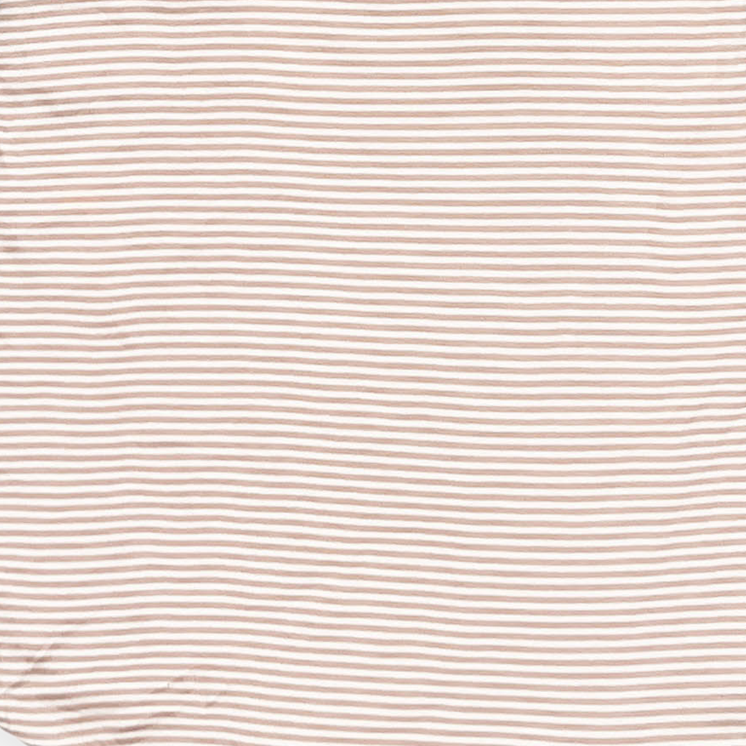BEIGE STRIPED SLEEPING BAG