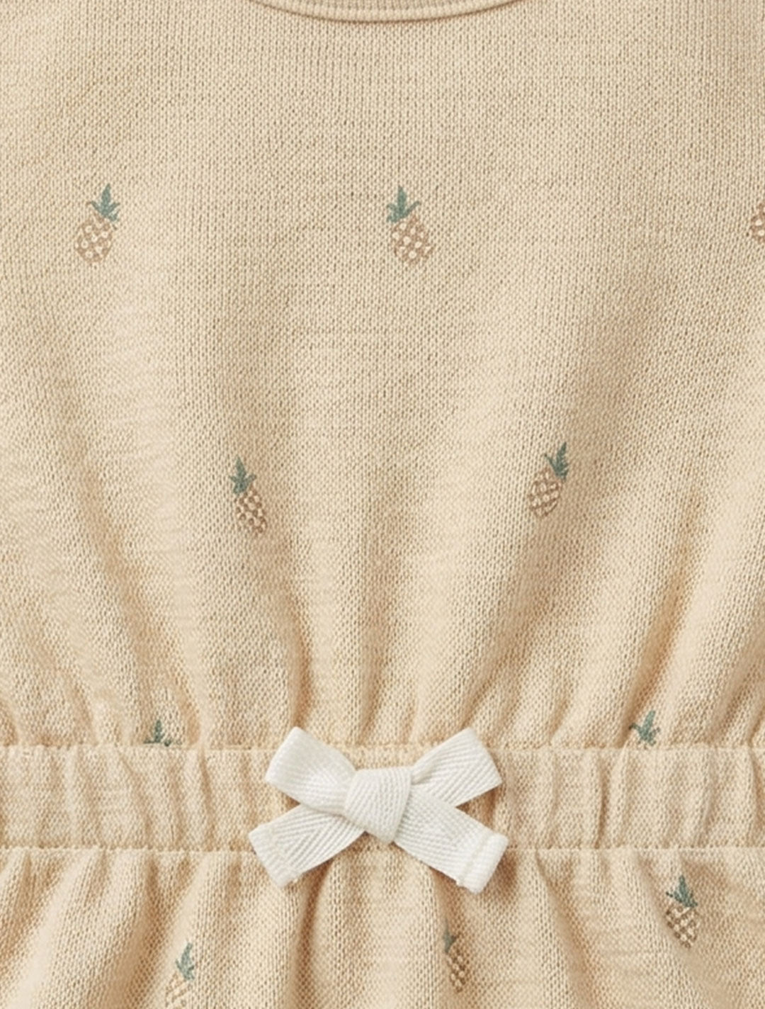 SAND PINEAPPLE PRINTED ONESIE