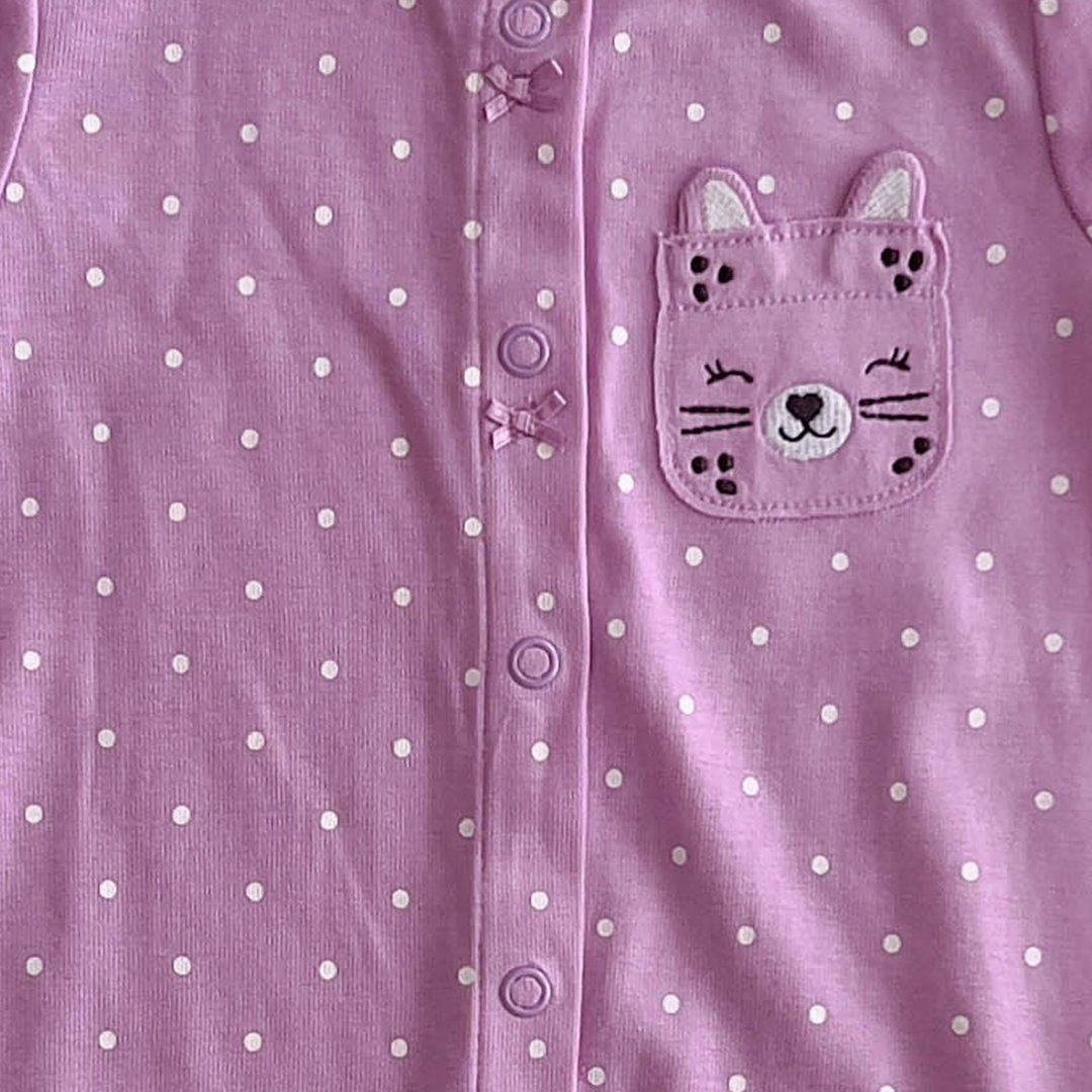 PURPLE DOTTED JUMPSUIT