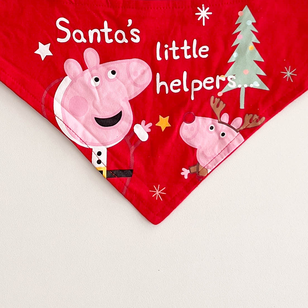 PEPPA PIG RED BANDANA bibs