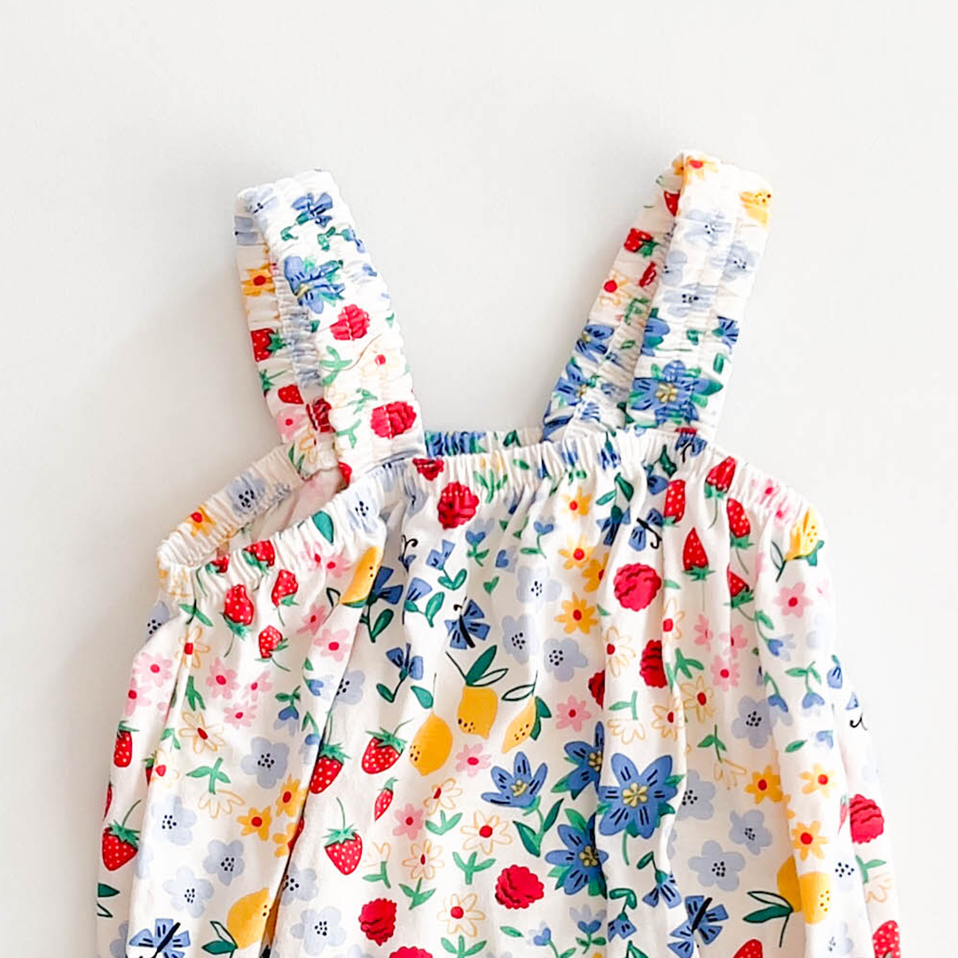 MULTICOLOR FLORAL FANCY ONESIE