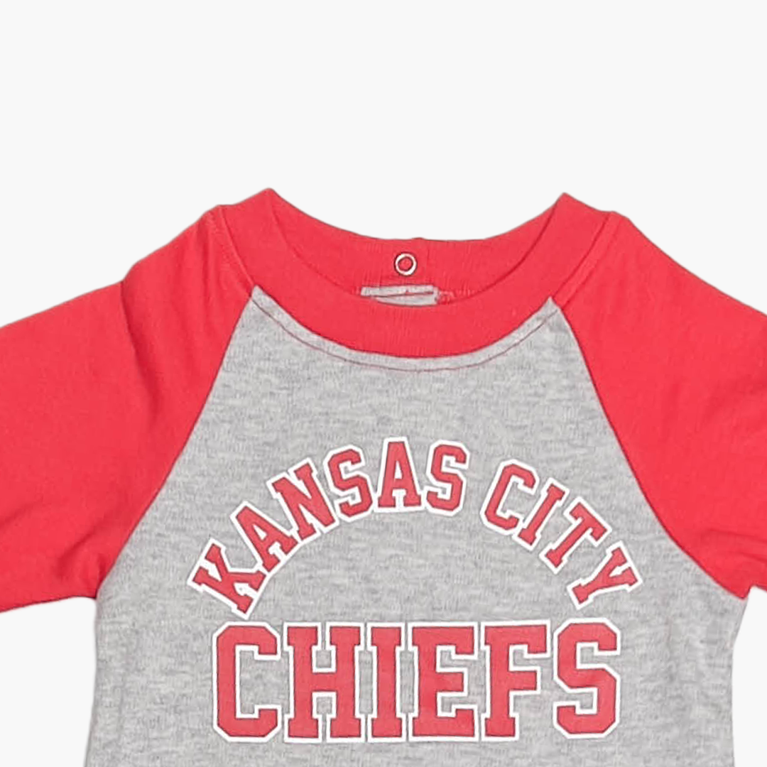 GREY RED PRINTED ONESIE