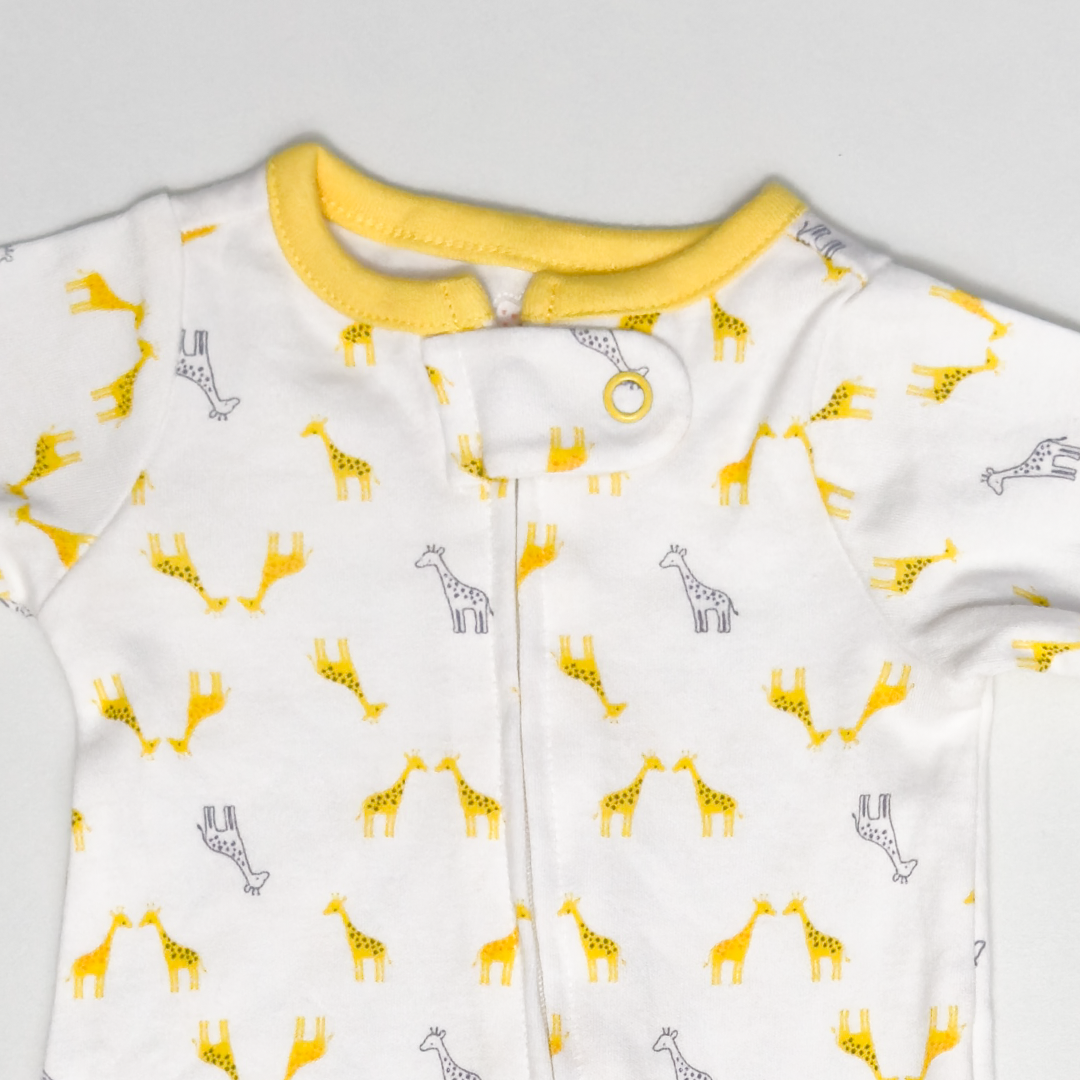 YELLOW GIRAFFE SLEEPSUIT