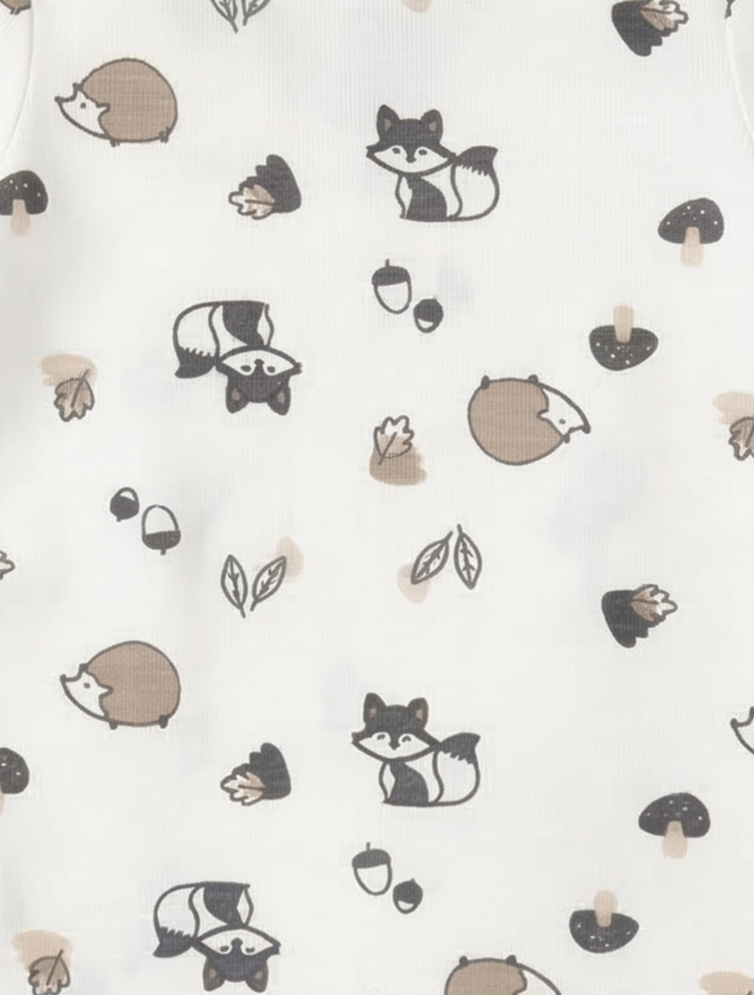WHITE PRINTED ONESIE
